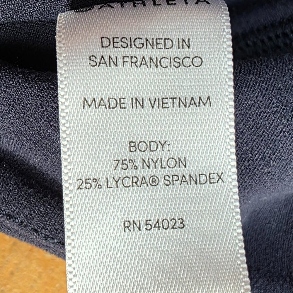 Athleta Navy Nylon/Spandex Leggings Size MT - Picture 9 of 15